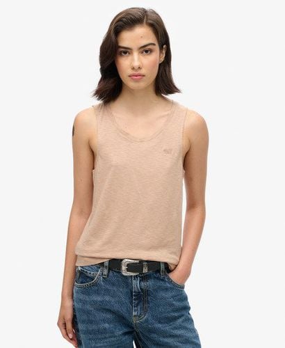 Women's Scoop Neck Tank Top Beige / Light Taupe - Size: 14 - Superdry - Modalova