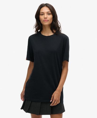 Women's Oversized Classic Essential T-Shirt Black / Jet Black - Size: Xxl - Superdry - Modalova