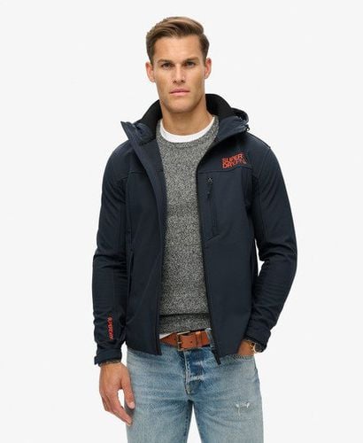 Men's Hooded Soft Shell Trekker Jacket Navy / Eclipse Navy - Size: XL - Superdry - Modalova