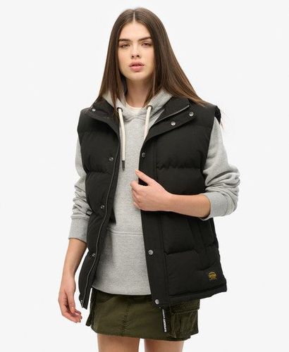 Women's Oversized Non-hooded Everest Gilet Black - Size: L - Superdry - Modalova