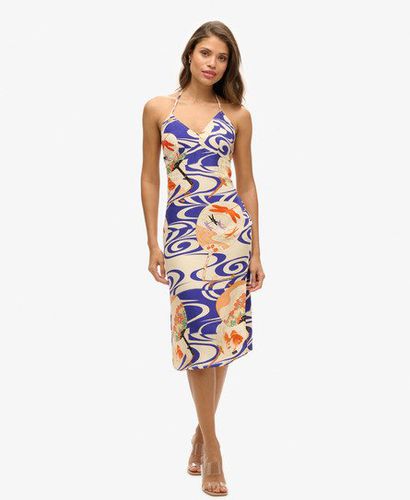 Women's Midi-Kleid mit Print und Nackenträger - Größe: 44 - Superdry - Modalova