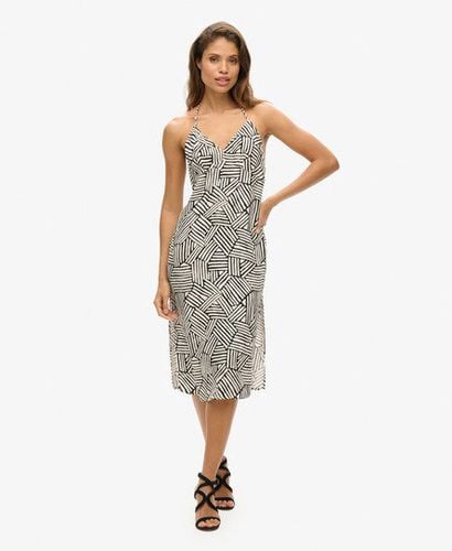 Women's Midi-Kleid mit Print und Nackenträger - Größe: 38 - Superdry - Modalova