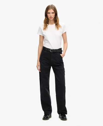 Women's Wide Carpenter Pants Black - Size: 26/30 - Superdry - Modalova