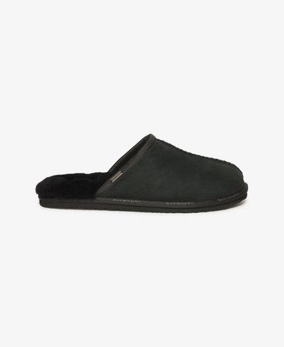 Men's Suede Mule Slippers Black - Size: 8-9 - Superdry - Modalova