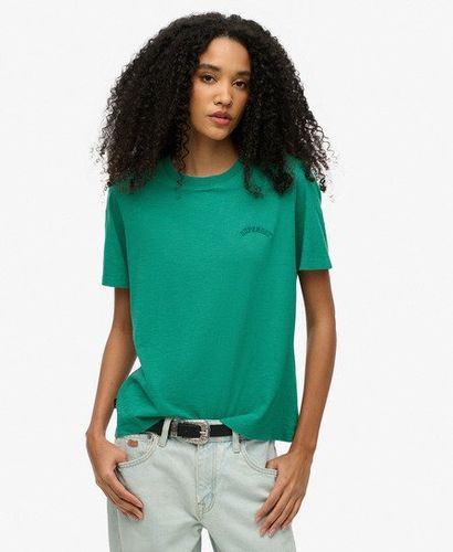 Women's Essential Logo Washed T-Shirt Green / Alpine Green - Size: 12 - Superdry - Modalova