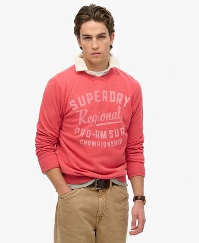 Men's Lo-Fi Outdoors Relaxed Crew Sweatshirt Red / Baked Apple Red - Size: L - Superdry - Modalova