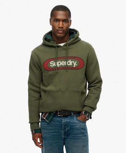 Men's Vintage Trade Tab Hoodie Green / Army Green - Size: L - Superdry - Modalova