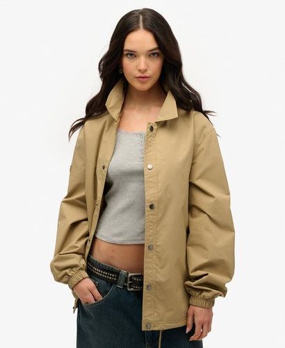 Women's Oversized Surplus Otto Coach Jacket Brown / Classic Tan Brown - Size: L - Superdry - Modalova