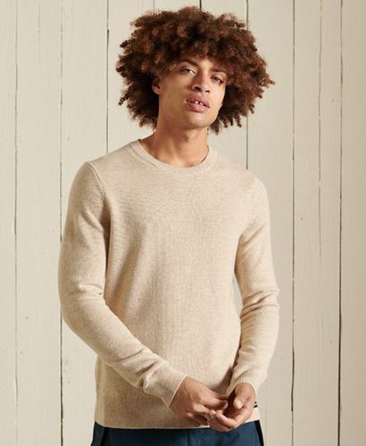 Men's Leichter Pullover aus Lammwolle mit Rundhalsausschnitt - Größe: XL - Superdry - Modalova