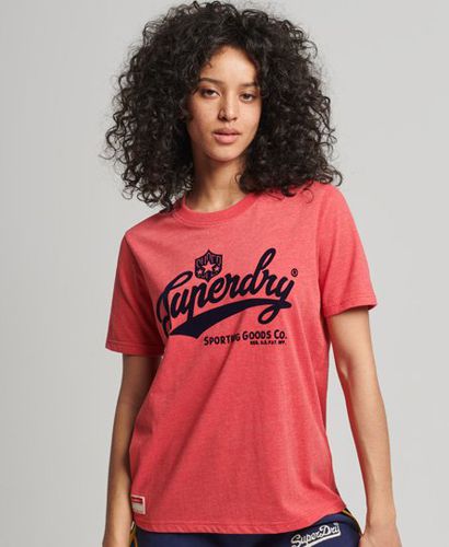 Women's Vintage College T-Shirt mit Schriftzug - Größe: 36 - Superdry - Modalova