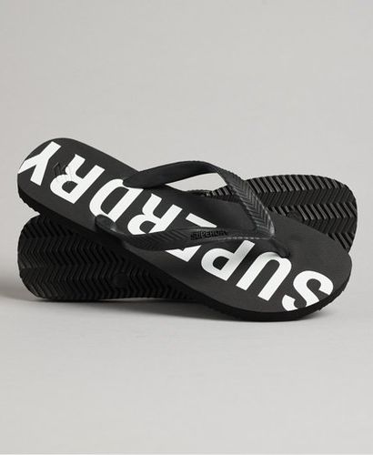 Men's Code Essential Flip Flops Black - Size: S - Superdry - Modalova