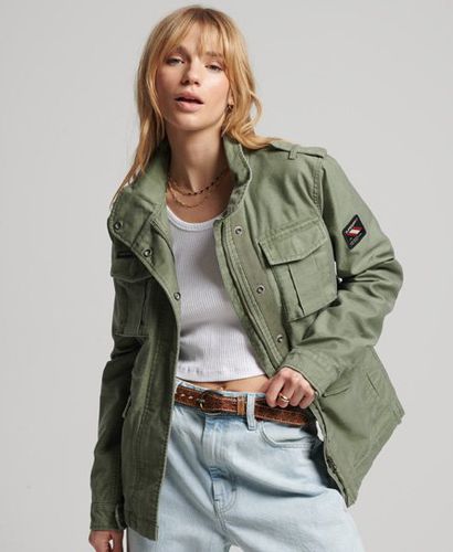 Women's Vintage M65 Jacket Green / Vintage Khaki - Size: 10 - Superdry - Modalova