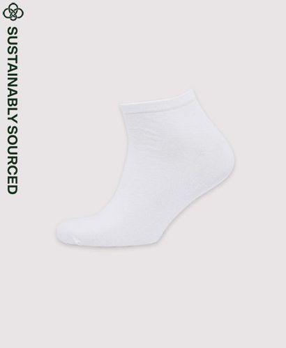 Men's Organic Cotton Trainer Socks 3 Pack / Optic Multipack - Size: XS/S - Superdry - Modalova