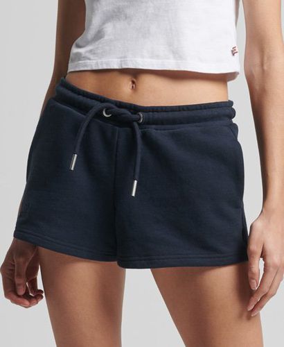 Women's Organic Cotton Vintage Logo Jersey Shorts Navy / Eclipse Navy - Size: 16 - Superdry - Modalova