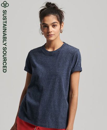 Women's Organic Cotton Vintage Logo T-Shirt / Vintage Marl - Size: 10 - Superdry - Modalova