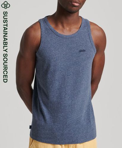 Men's Organic Cotton Vintage Logo Vest Top / Marl - Size: L - Superdry - Modalova