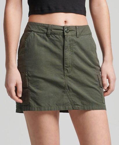 Women's Vintage Utility Mini Skirt Khaki / Dark Moss - Size: 12 - Superdry - Modalova