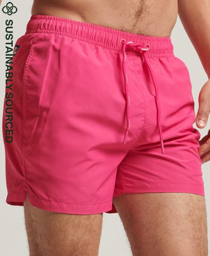 Men's Code Essential 15 Inch Recycled Swim Shorts Pink / Raspberry Sorbet - Size: Xxl - Superdry - Modalova