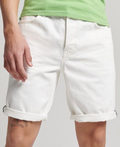 Men's Organic Cotton Vintage Straight Short White / Rockwood Vintage White - Size: 28 - Superdry - Modalova