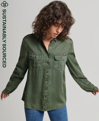 Women's Military Shirt / Thyme - Size: 10 - Superdry - Modalova