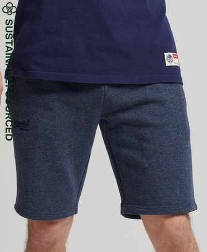 Men's Organic Cotton Vintage Logo Jersey Shorts Navy / Vintage Navy Marl - Size: Xxl - Superdry - Modalova