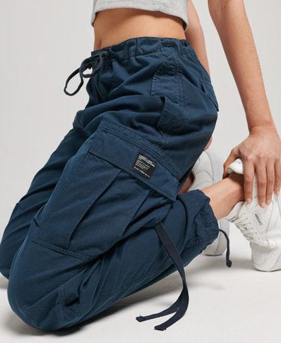 Men's / Midnight Organic Cotton Parachute Grip Pants - Size: 34/32 - Superdry - Modalova
