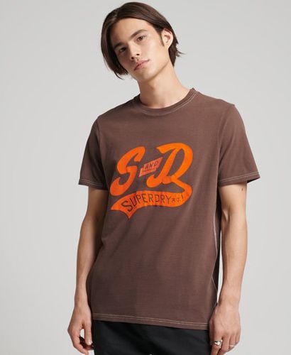 Men's Limited Edition Vintage 04 Rework Classic T-Shirt Brown / Java - Size: L - Superdry - Modalova