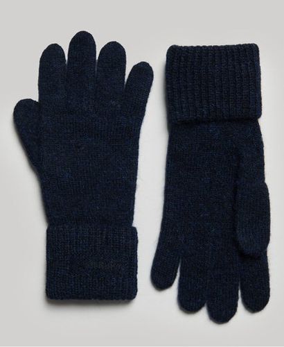 Women's Essential Ribbed Gloves / Dark Navy - Size: 1SIZE - Superdry - Modalova