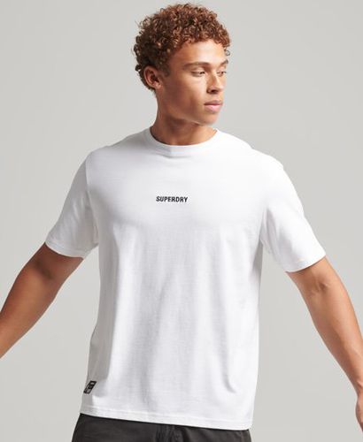Men's Code Micro Logo T-Shirt White / Optic - Size: M - Superdry - Modalova