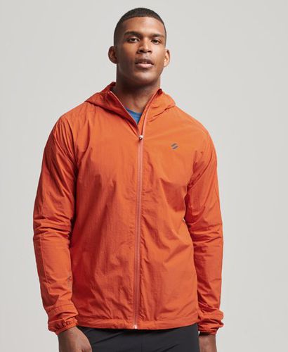 Men's Sport Run Jacket Orange / Burnt Ochre - Size: L - Superdry - Modalova