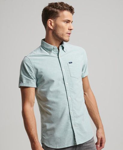Men's Oxford Short Sleeve Shirt / Sage - Size: S - Superdry - Modalova