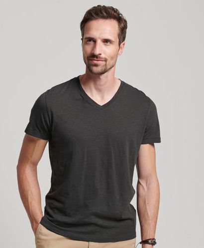 Men's Studios V-Neck T-Shirt / Washed Black - Size: S - Superdry - Modalova