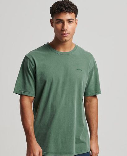 Men's Vintage Washed T-Shirt Green / Dark Pine Green - Size: Xxl - Superdry - Modalova