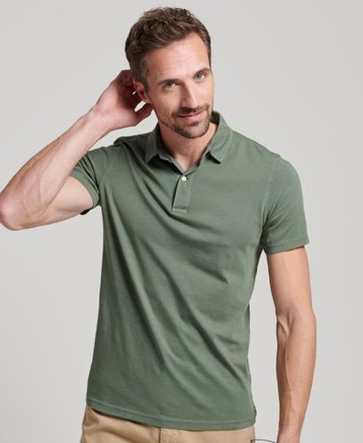 Men's Jersey Polo Shirt / Military Duck - Size: XL - Superdry - Modalova