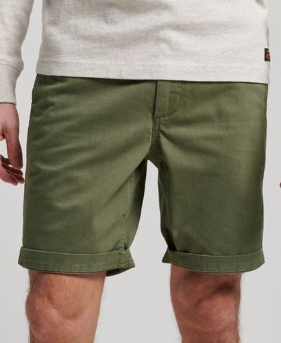 Men's Vintage International Shorts Green / Olive Khaki - Size: 28 - Superdry - Modalova