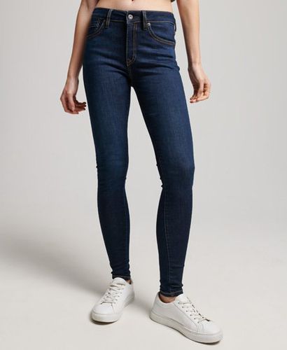 Women's Organic Cotton Vintage Mid Rise Skinny Jeans Dark Blue / Van Dyke Mid Used - Size: 25/30 - Superdry - Modalova