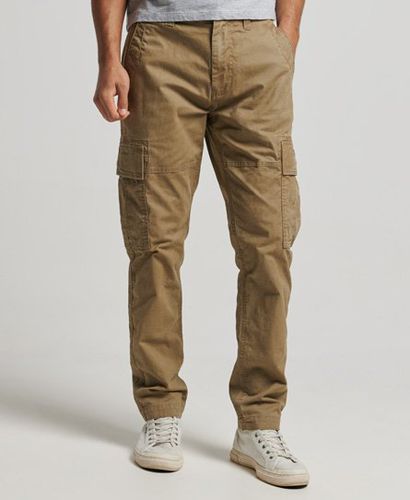 Men's Organic Cotton Core Cargo Pants Beige / Dress Beige - Size: 33/32 - Superdry - Modalova