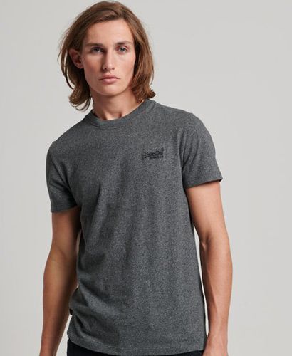 Men's Organic Cotton Essential Logo T-Shirt / Asphalt Grit - Size: S - Superdry - Modalova