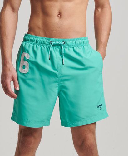 Men's Polo Recycled Swim Shorts / Tropical - Size: L - Superdry - Modalova