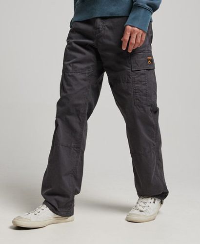 Men's Organic Cotton Baggy Cargo Pants / Washed - Size: 34/32 - Superdry - Modalova