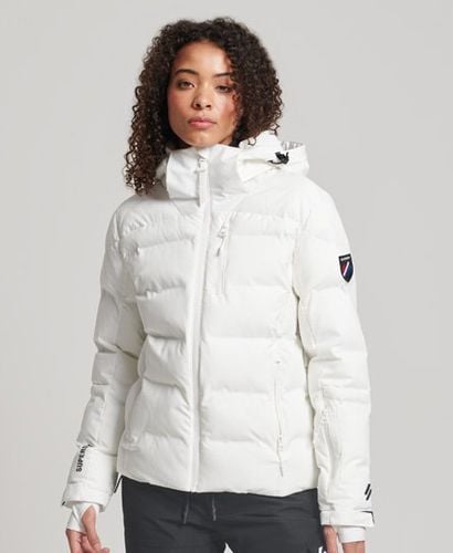 Women's Sport Motion Pro Puffer Jacket White / Optic - Size: 12 - Superdry - Modalova