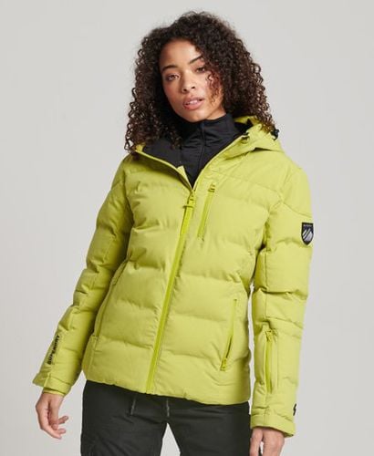 Women's Classic Embroidered Sport Motion Pro Puffer Jacket, Yellow, Size: 14 - Superdry - Modalova