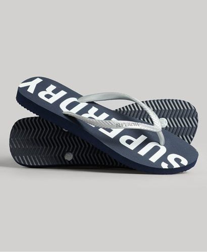 Women's Code Core Sport Flip Flops Navy / Eclipse Navy/Metallic Silver - Size: M - Superdry - Modalova