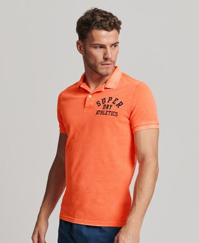 Men's Superstate Polo Shirt Orange / Shocker Orange - Size: S - Superdry - Modalova