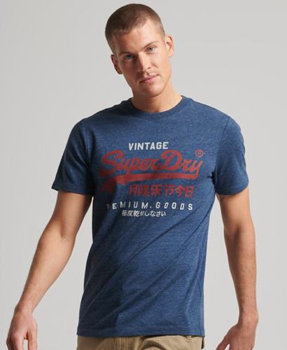 Men's Vintage Logo Americana T-Shirt / Black Marl - Size: S - Superdry - Modalova