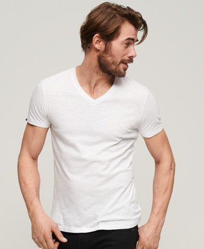 Men's V-Neck T-Shirt White / Optic - Size: Xxl - Superdry - Modalova