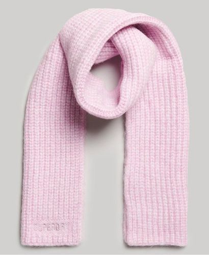 Women's Essential Ribbed Scarf / Lilac Marl - Size: 1SIZE - Superdry - Modalova