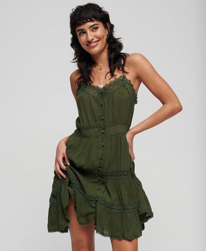Ladies Alana Cami Dress, Green, Size: 12 - Superdry - Modalova