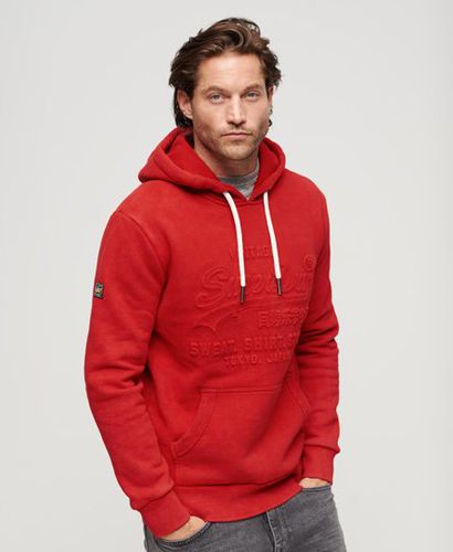 Herren Hoodie mit Geprägtem Vintage Logo - Größe: XL - Superdry - Modalova