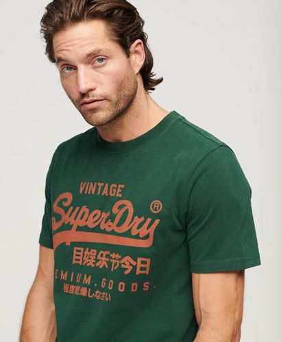 Men's Vintage Logo Premium Goods T-Shirt - Größe: L - Superdry - Modalova